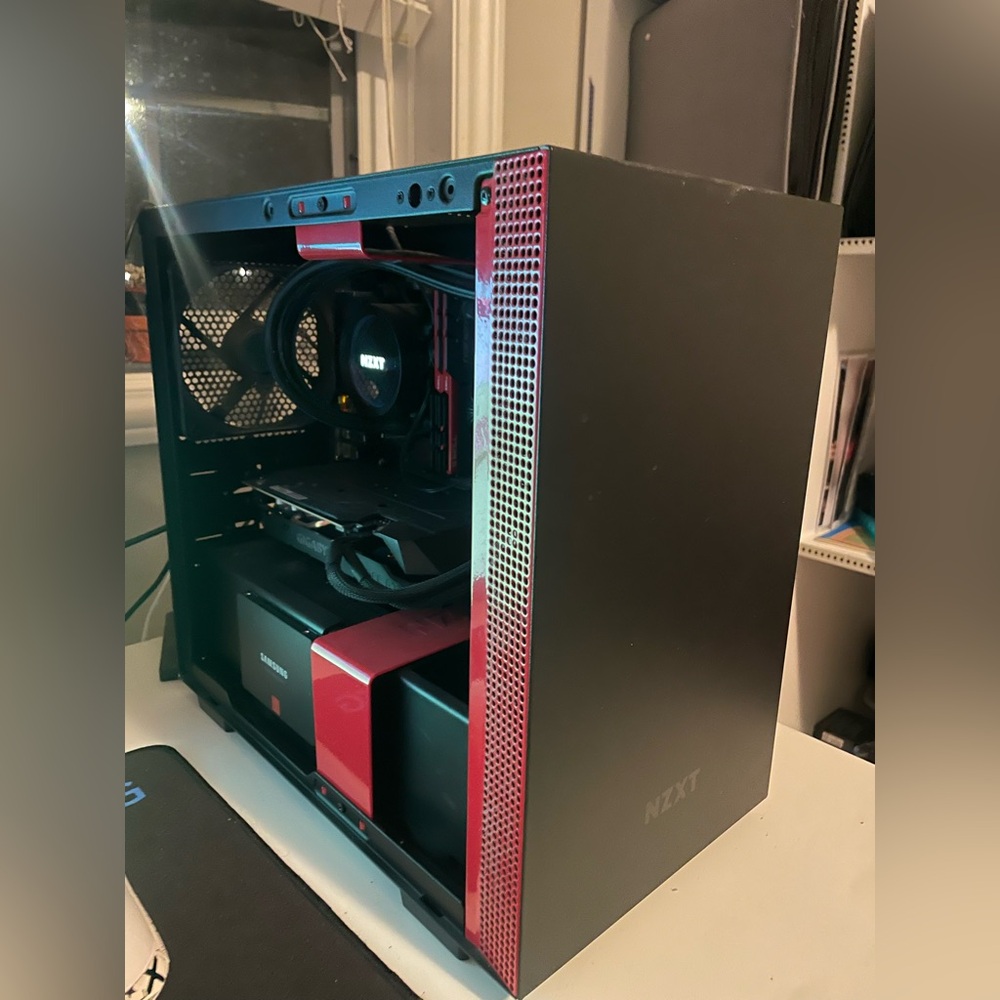 NZXT Black and Red Internal Component Case